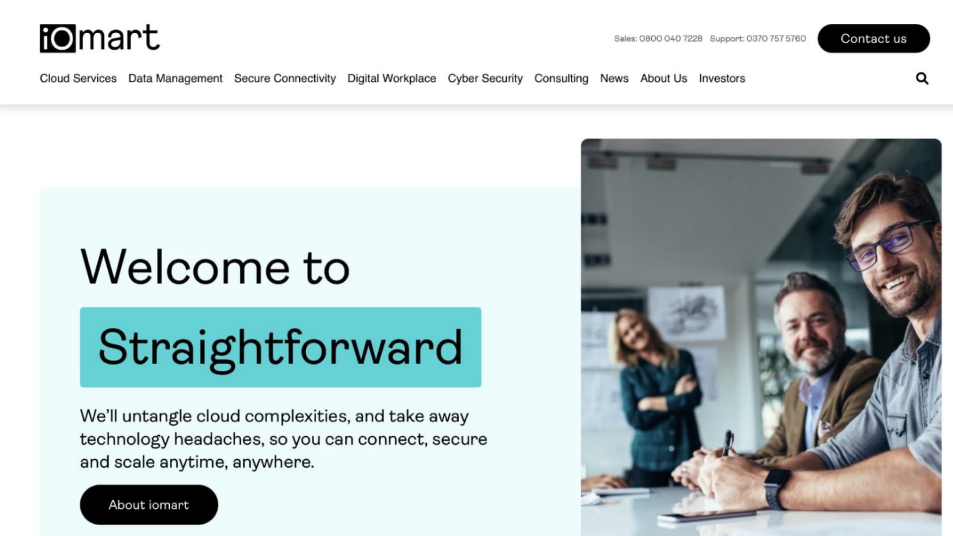Site screenshot - Welcome to Straightforward